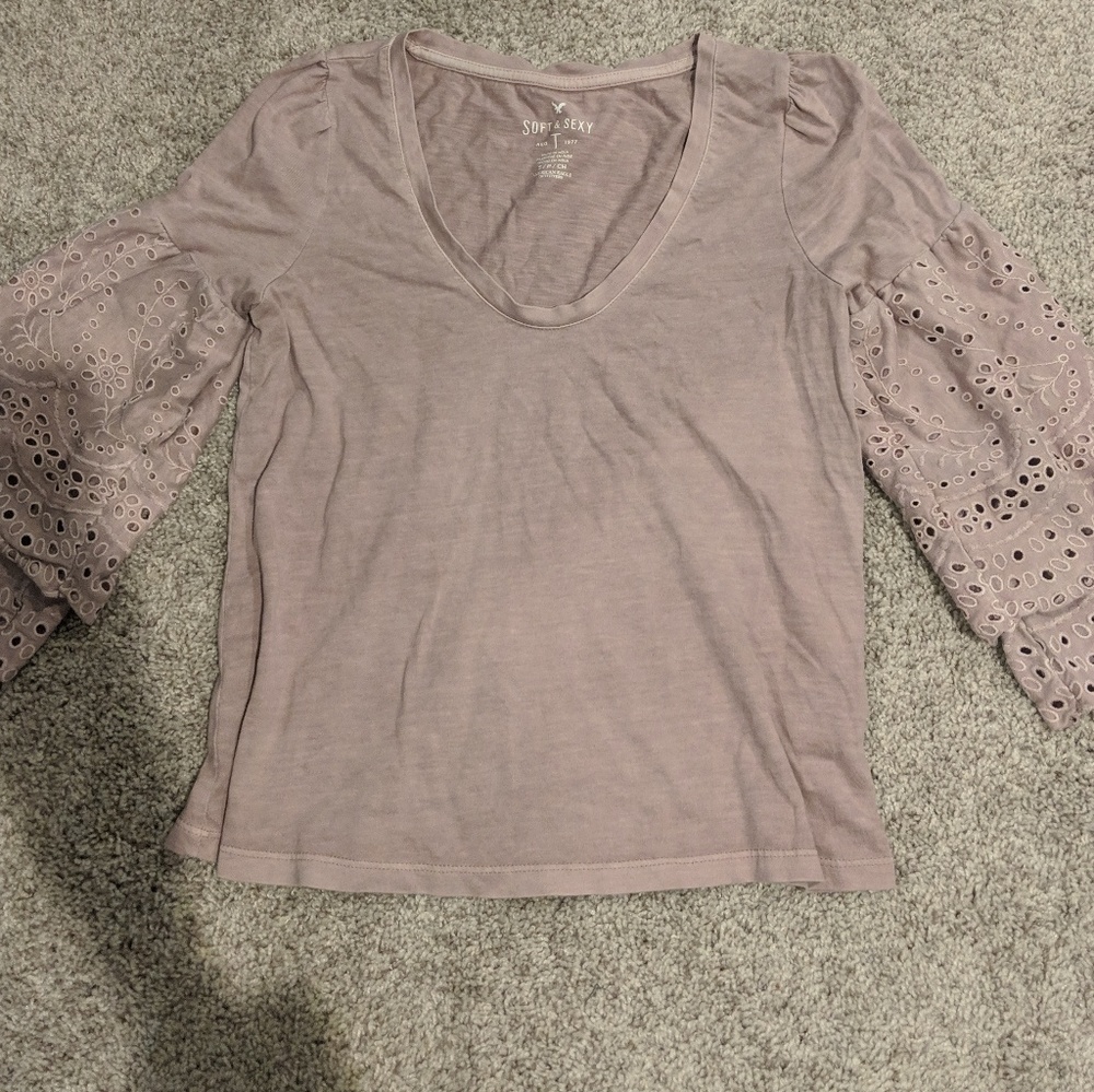 American Eagle 3/4 bell sleeve tee